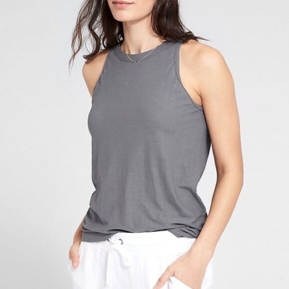 Athleta With Ease Sleeveless Tank Gray - Picture 1 of 7